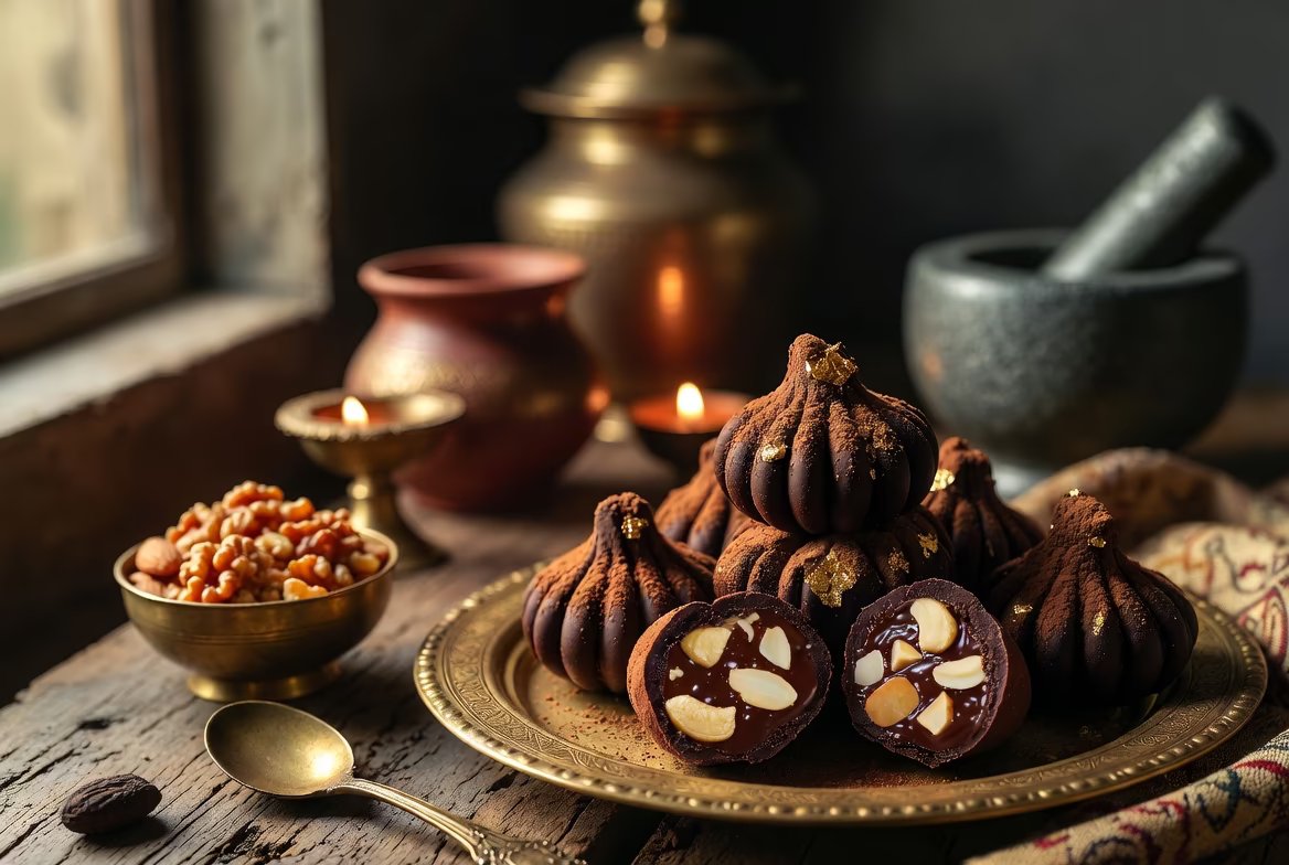 Chocolate Modak dark rich