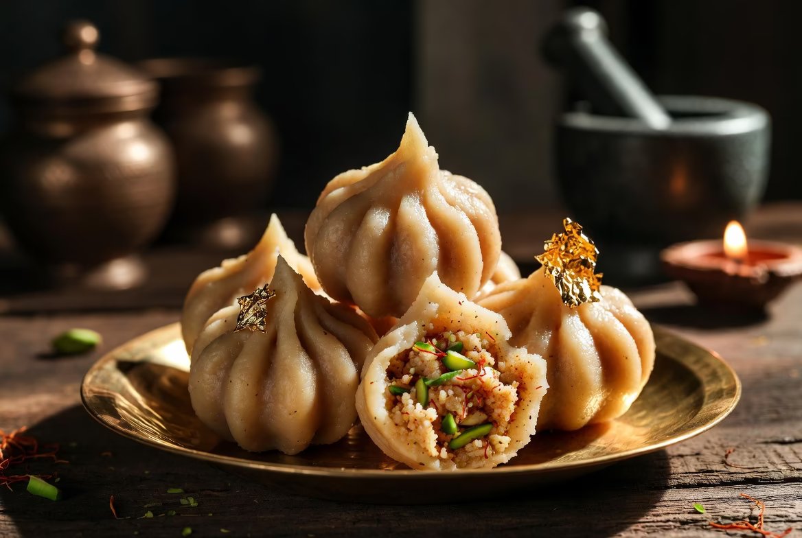 Mawa Modak creamy with saffron